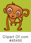 Monkey Clipart #45490 by John Schwegel