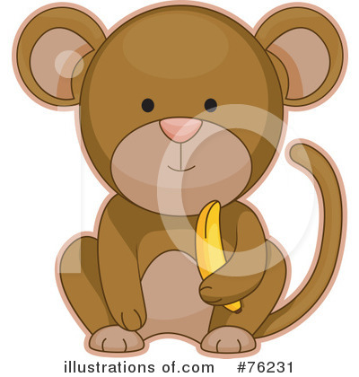 Royalty-Free (RF) Monkey Clipart Illustration by BNP Design Studio - Stock Sample #76231