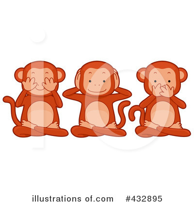 Royalty-Free (RF) Monkeys Clipart Illustration by BNP Design Studio - Stock Sample #432895