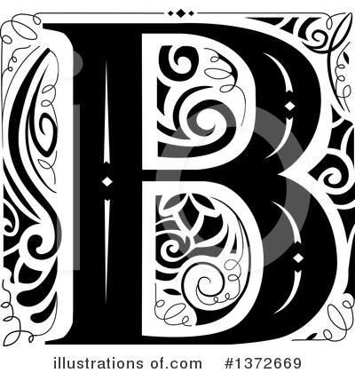 Letter B Clipart #1372669 by BNP Design Studio