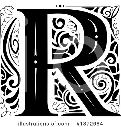 Royalty-Free (RF) Monogram Clipart Illustration by BNP Design Studio - Stock Sample #1372684