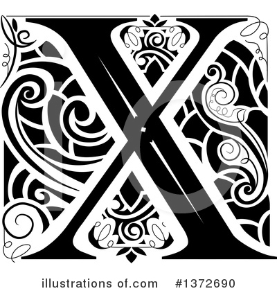 Royalty-Free (RF) Monogram Clipart Illustration by BNP Design Studio - Stock Sample #1372690
