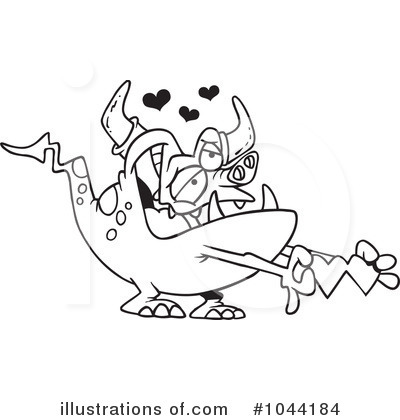 Royalty-Free (RF) Monster Clipart Illustration by toonaday - Stock Sample #1044184