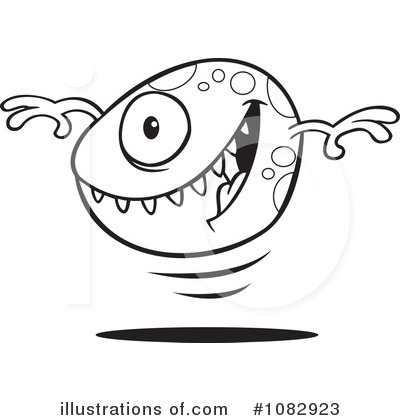 Royalty-Free (RF) Monster Clipart Illustration by toonaday - Stock Sample #1082923