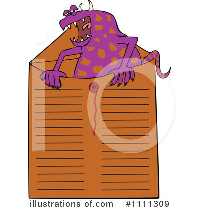 Royalty-Free (RF) Monster Clipart Illustration by djart - Stock Sample #1111309