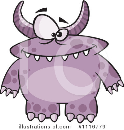 Royalty-Free (RF) Monster Clipart Illustration by toonaday - Stock Sample #1116779
