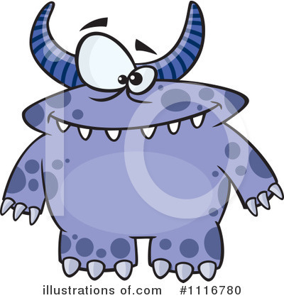 Royalty-Free (RF) Monster Clipart Illustration by toonaday - Stock Sample #1116780