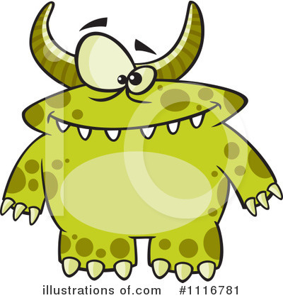 Royalty-Free (RF) Monster Clipart Illustration by toonaday - Stock Sample #1116781