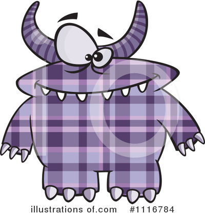Royalty-Free (RF) Monster Clipart Illustration by toonaday - Stock Sample #1116784