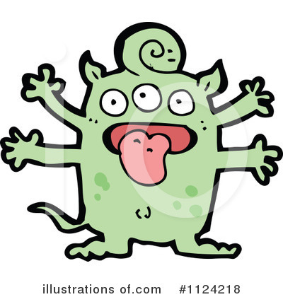 Royalty-Free (RF) Monster Clipart Illustration by lineartestpilot - Stock Sample #1124218