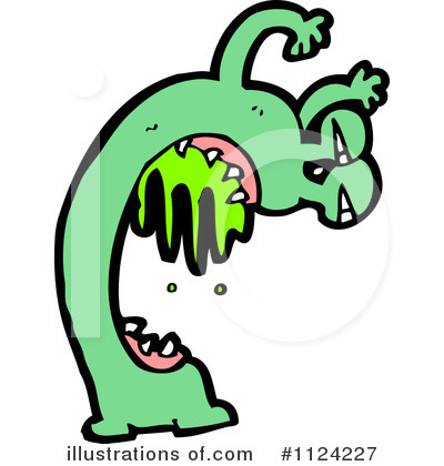 Royalty-Free (RF) Monster Clipart Illustration by lineartestpilot - Stock Sample #1124227