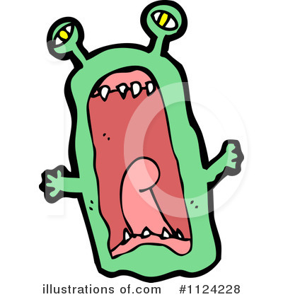 Royalty-Free (RF) Monster Clipart Illustration by lineartestpilot - Stock Sample #1124228