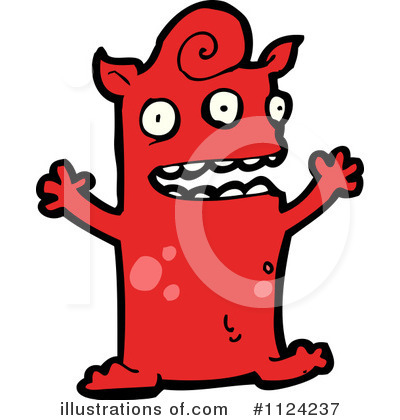 Royalty-Free (RF) Monster Clipart Illustration by lineartestpilot - Stock Sample #1124237