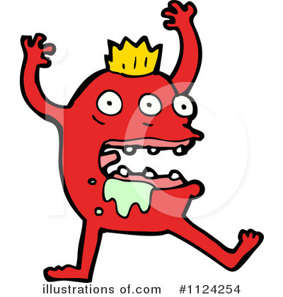 Royalty-Free (RF) Monster Clipart Illustration by lineartestpilot - Stock Sample #1124254