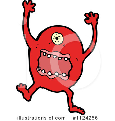 Royalty-Free (RF) Monster Clipart Illustration by lineartestpilot - Stock Sample #1124256