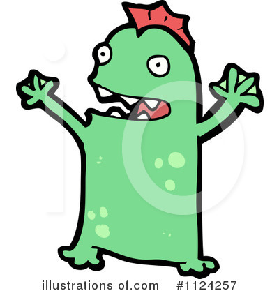 Royalty-Free (RF) Monster Clipart Illustration by lineartestpilot - Stock Sample #1124257