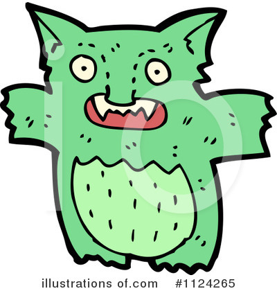 Royalty-Free (RF) Monster Clipart Illustration by lineartestpilot - Stock Sample #1124265