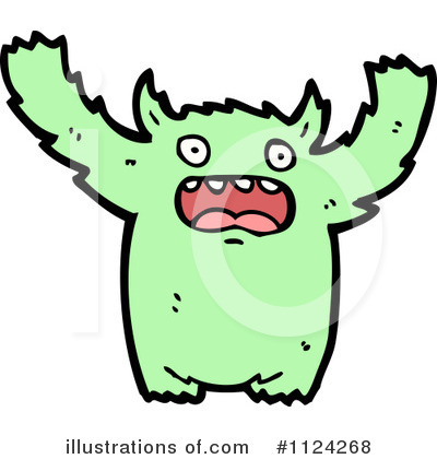 Royalty-Free (RF) Monster Clipart Illustration by lineartestpilot - Stock Sample #1124268