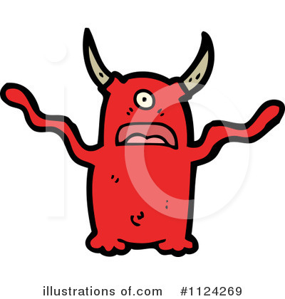 Royalty-Free (RF) Monster Clipart Illustration by lineartestpilot - Stock Sample #1124269