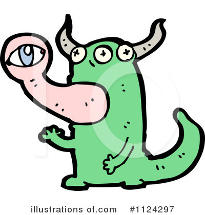 Royalty-Free (RF) Monster Clipart Illustration by lineartestpilot - Stock Sample #1124297