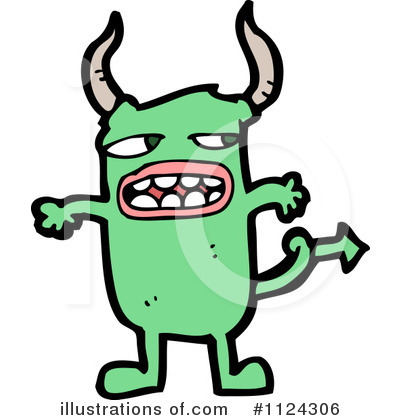 Royalty-Free (RF) Monster Clipart Illustration by lineartestpilot - Stock Sample #1124306