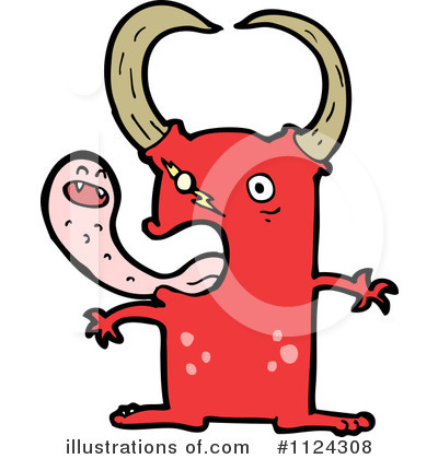 Royalty-Free (RF) Monster Clipart Illustration by lineartestpilot - Stock Sample #1124308