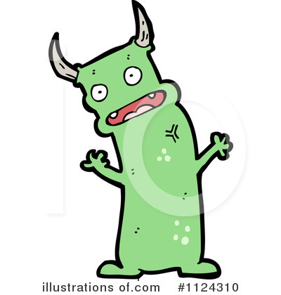 Royalty-Free (RF) Monster Clipart Illustration by lineartestpilot - Stock Sample #1124310