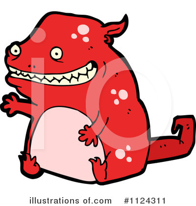 Royalty-Free (RF) Monster Clipart Illustration by lineartestpilot - Stock Sample #1124311