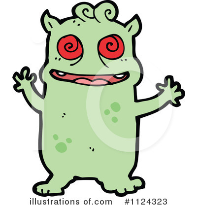 Royalty-Free (RF) Monster Clipart Illustration by lineartestpilot - Stock Sample #1124323