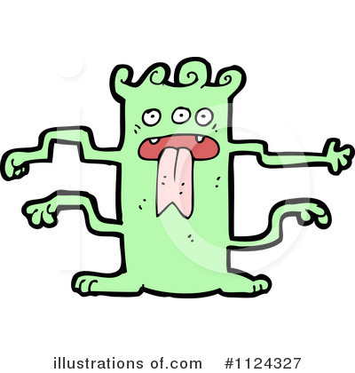 Royalty-Free (RF) Monster Clipart Illustration by lineartestpilot - Stock Sample #1124327