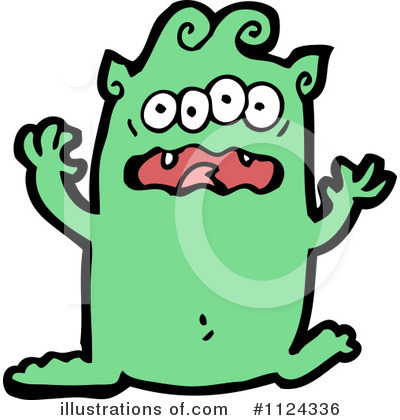 Royalty-Free (RF) Monster Clipart Illustration by lineartestpilot - Stock Sample #1124336