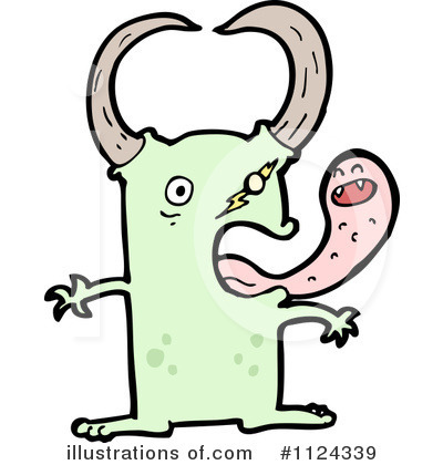 Royalty-Free (RF) Monster Clipart Illustration by lineartestpilot - Stock Sample #1124339