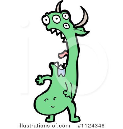 Royalty-Free (RF) Monster Clipart Illustration by lineartestpilot - Stock Sample #1124346