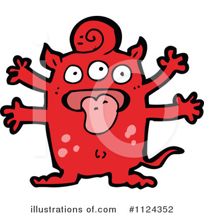 Royalty-Free (RF) Monster Clipart Illustration by lineartestpilot - Stock Sample #1124352