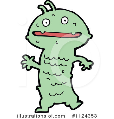 Royalty-Free (RF) Monster Clipart Illustration by lineartestpilot - Stock Sample #1124353