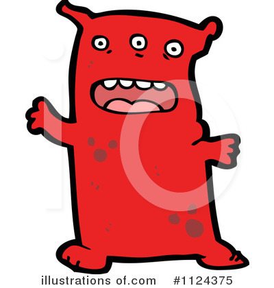 Royalty-Free (RF) Monster Clipart Illustration by lineartestpilot - Stock Sample #1124375