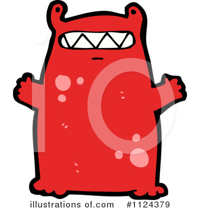 Royalty-Free (RF) Monster Clipart Illustration by lineartestpilot - Stock Sample #1124379