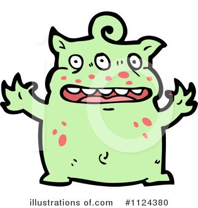 Royalty-Free (RF) Monster Clipart Illustration by lineartestpilot - Stock Sample #1124380