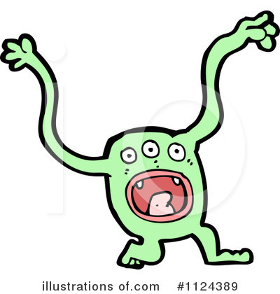 Royalty-Free (RF) Monster Clipart Illustration by lineartestpilot - Stock Sample #1124389