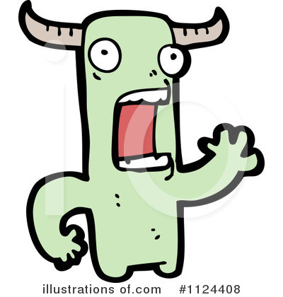 Royalty-Free (RF) Monster Clipart Illustration by lineartestpilot - Stock Sample #1124408