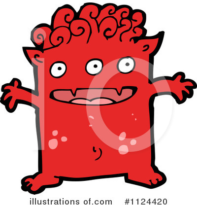 Royalty-Free (RF) Monster Clipart Illustration by lineartestpilot - Stock Sample #1124420