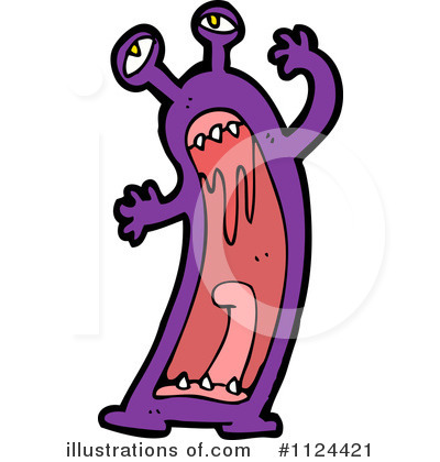 Royalty-Free (RF) Monster Clipart Illustration by lineartestpilot - Stock Sample #1124421