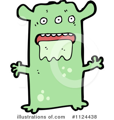 Royalty-Free (RF) Monster Clipart Illustration by lineartestpilot - Stock Sample #1124438