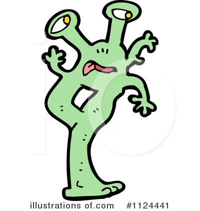Royalty-Free (RF) Monster Clipart Illustration by lineartestpilot - Stock Sample #1124441