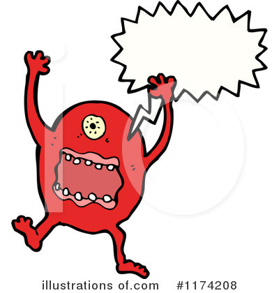 Royalty-Free (RF) Monster Clipart Illustration by lineartestpilot - Stock Sample #1174208
