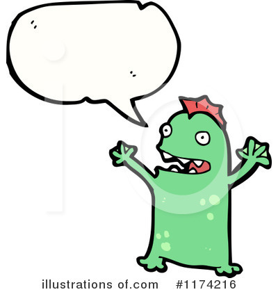 Royalty-Free (RF) Monster Clipart Illustration by lineartestpilot - Stock Sample #1174216