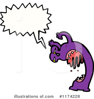 Royalty-Free (RF) Monster Clipart Illustration by lineartestpilot - Stock Sample #1174228