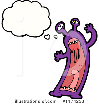 Royalty-Free (RF) Monster Clipart Illustration by lineartestpilot - Stock Sample #1174233