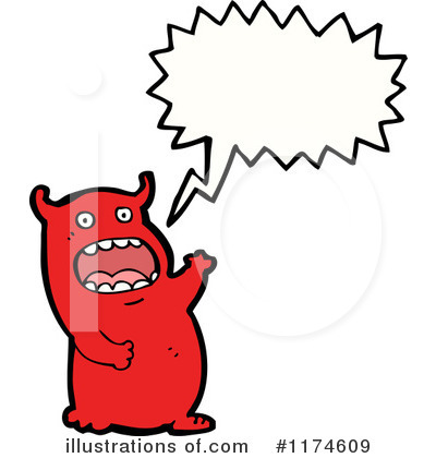 Royalty-Free (RF) Monster Clipart Illustration by lineartestpilot - Stock Sample #1174609