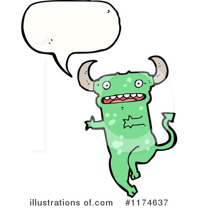 Royalty-Free (RF) Monster Clipart Illustration by lineartestpilot - Stock Sample #1174637